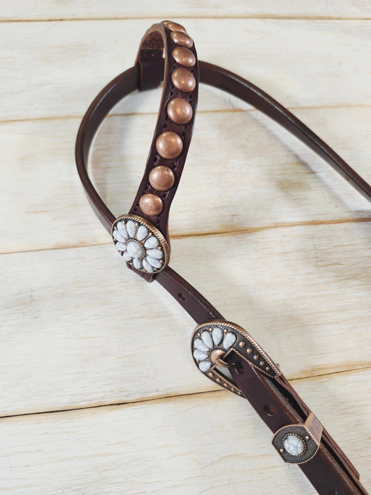 Single Ear Headstall - Twisted Hyde Leather Co.