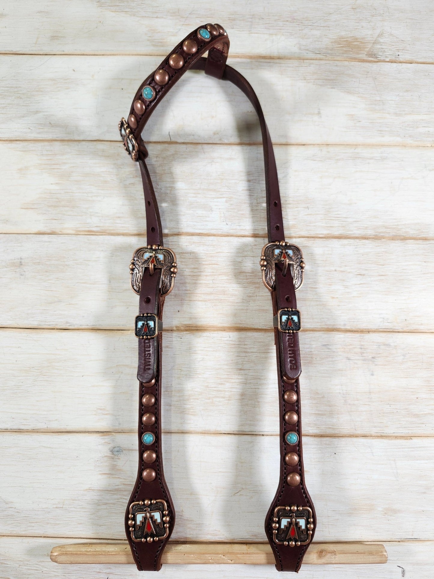 Single Ear Headstall - Twisted Hyde Leather Co.
