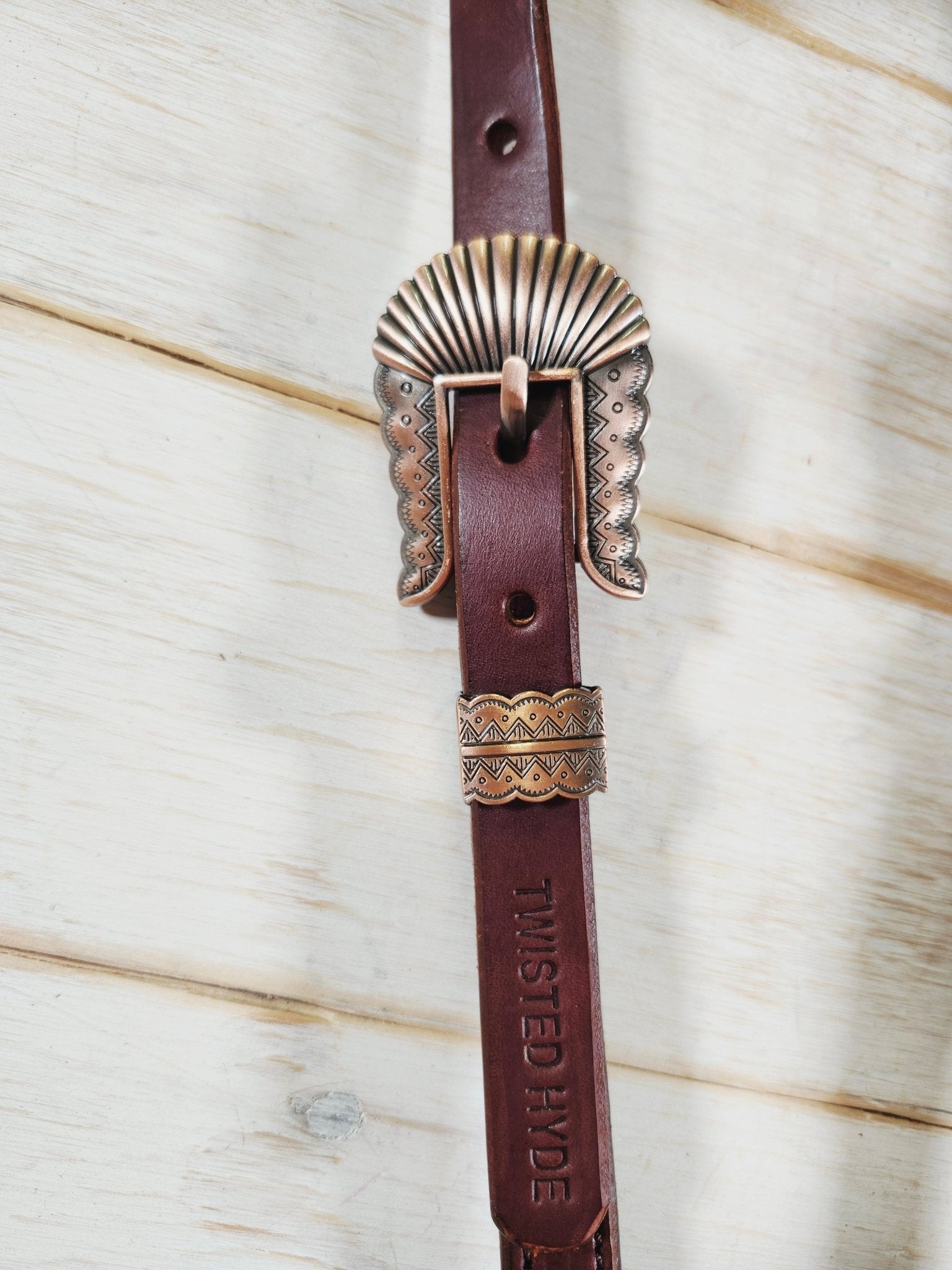 Single Ear Headstall - Twisted Hyde Leather Co.