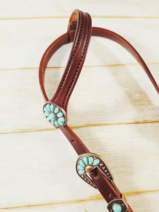 Single Ear Headstall - Twisted Hyde Leather Co.