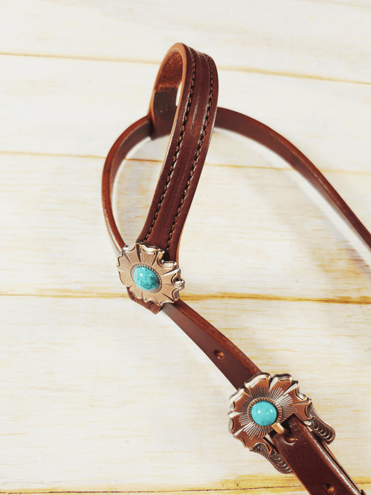 Single Ear Headstall - Twisted Hyde Leather Co.
