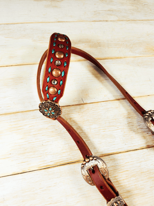 Single Ear Headstall - Twisted Hyde Leather Co.