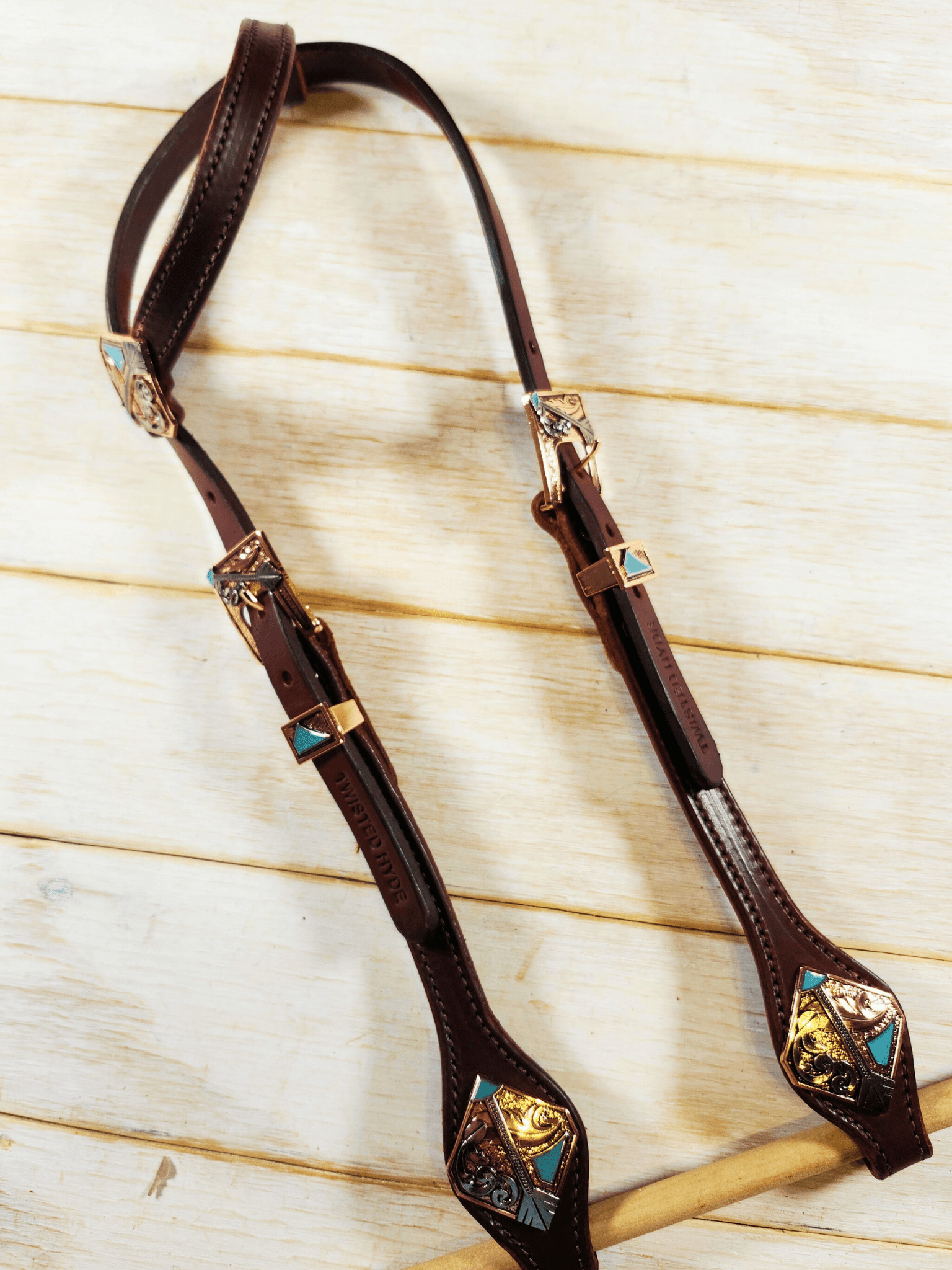 Single Ear Headstall - Twisted Hyde Leather Co.