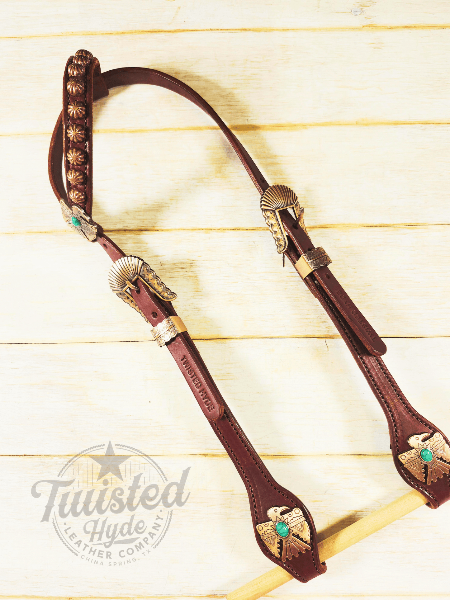 Single Ear Headstall - Twisted Hyde Leather Co.