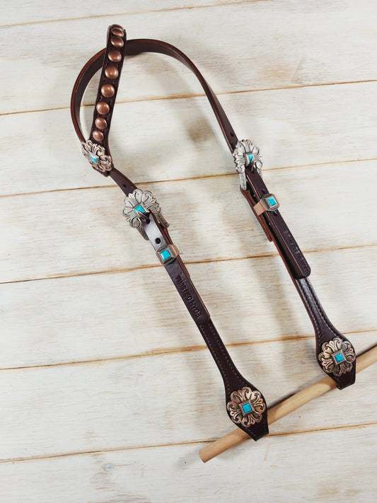 Single Ear Headstall - Twisted Hyde Leather Co.