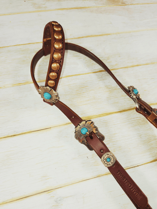 Single Ear Headstall - Twisted Hyde Leather Co.