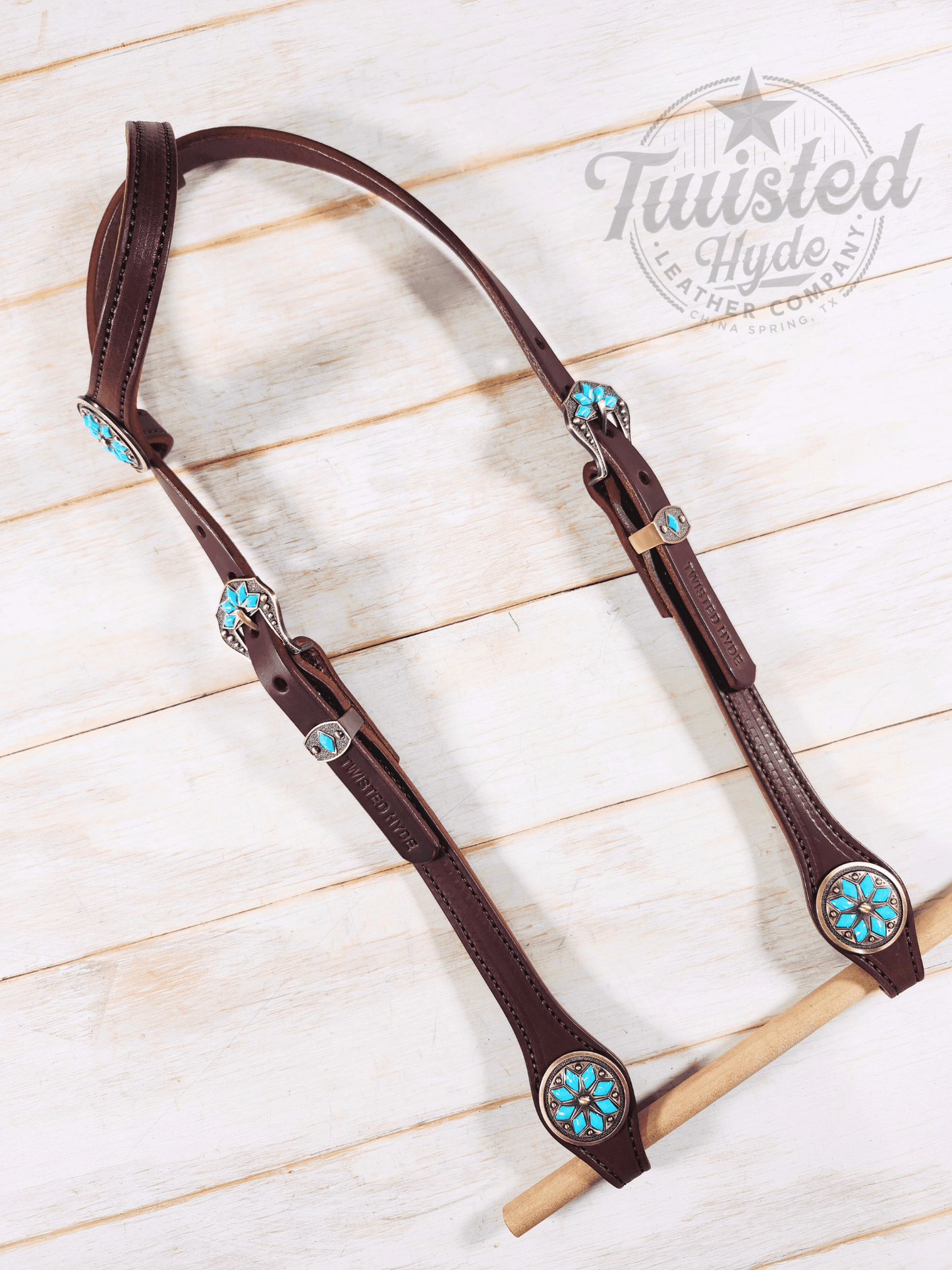 Single Ear Headstall - Twisted Hyde Leather Co.