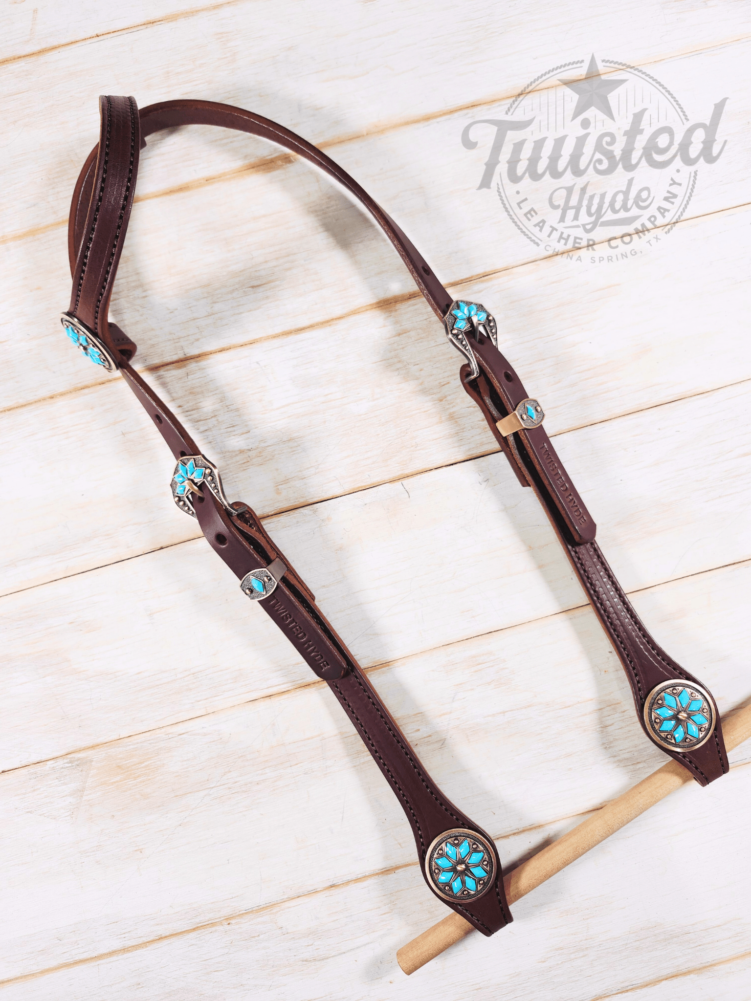 Single Ear Headstall - Twisted Hyde Leather Co.