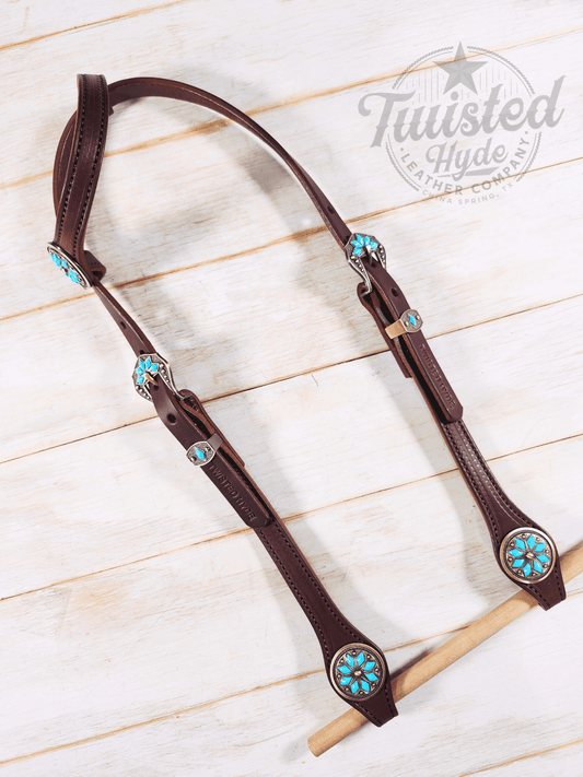 Single Ear Headstall - Twisted Hyde Leather Co.