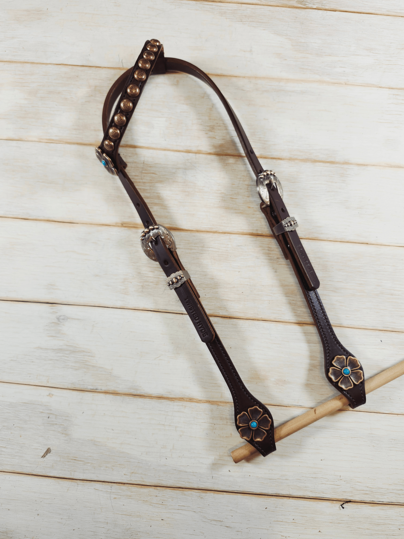 Single Ear Headstall - Twisted Hyde Leather Co.