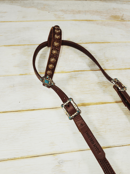 Single Ear Headstall - Twisted Hyde Leather Co.