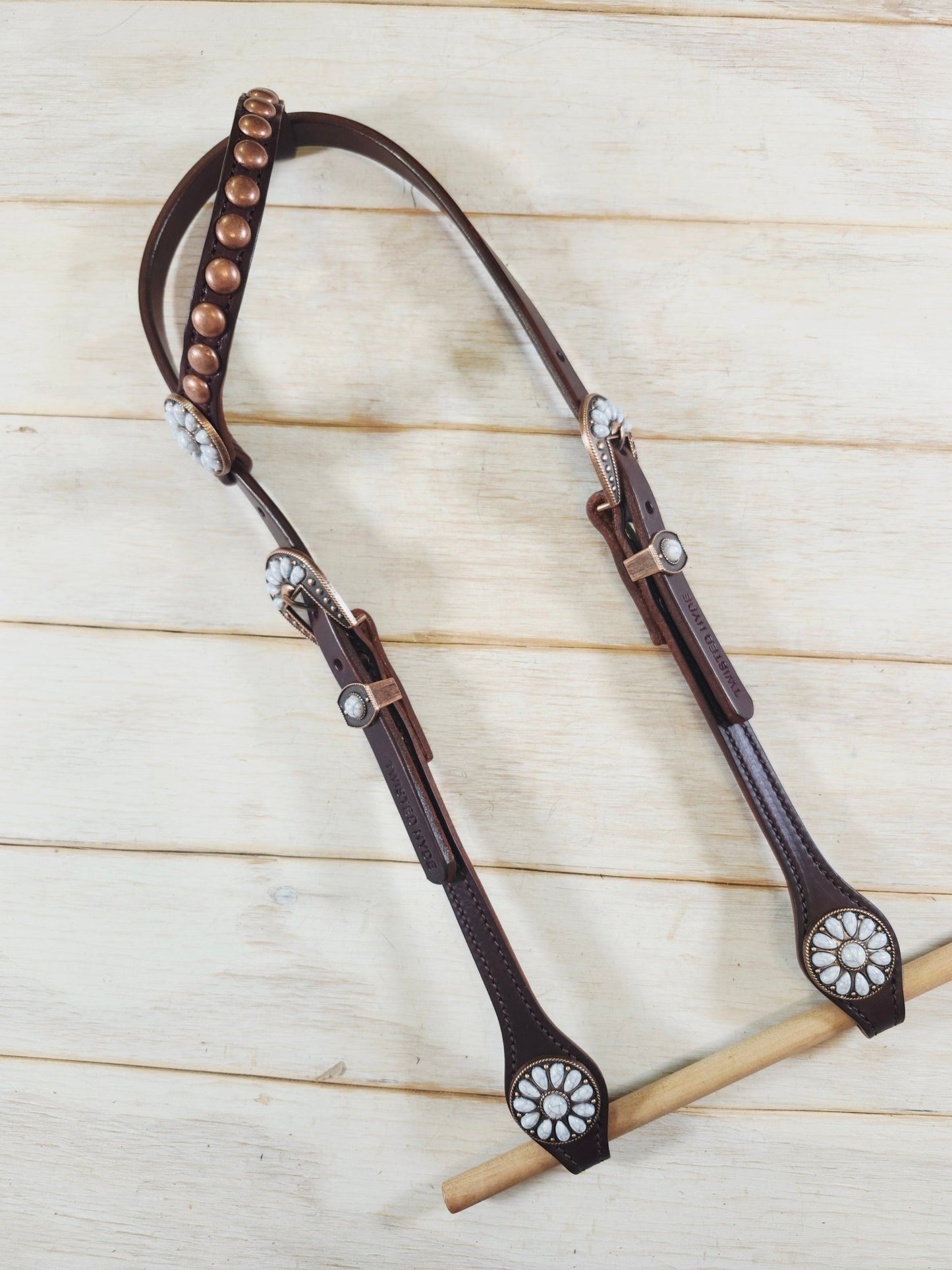 Single Ear Headstall - Twisted Hyde Leather Co.