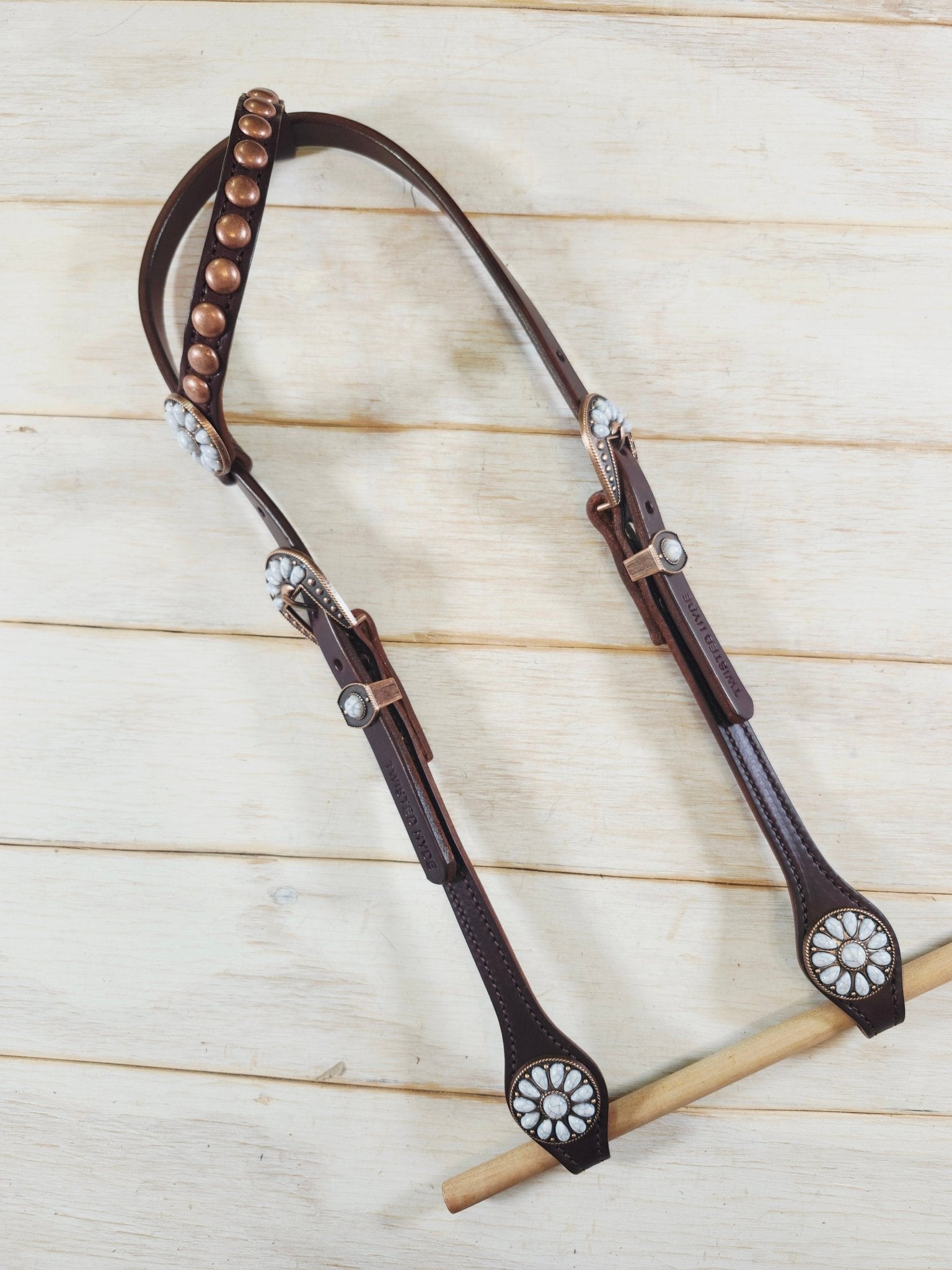 Single Ear Headstall - Twisted Hyde Leather Co.