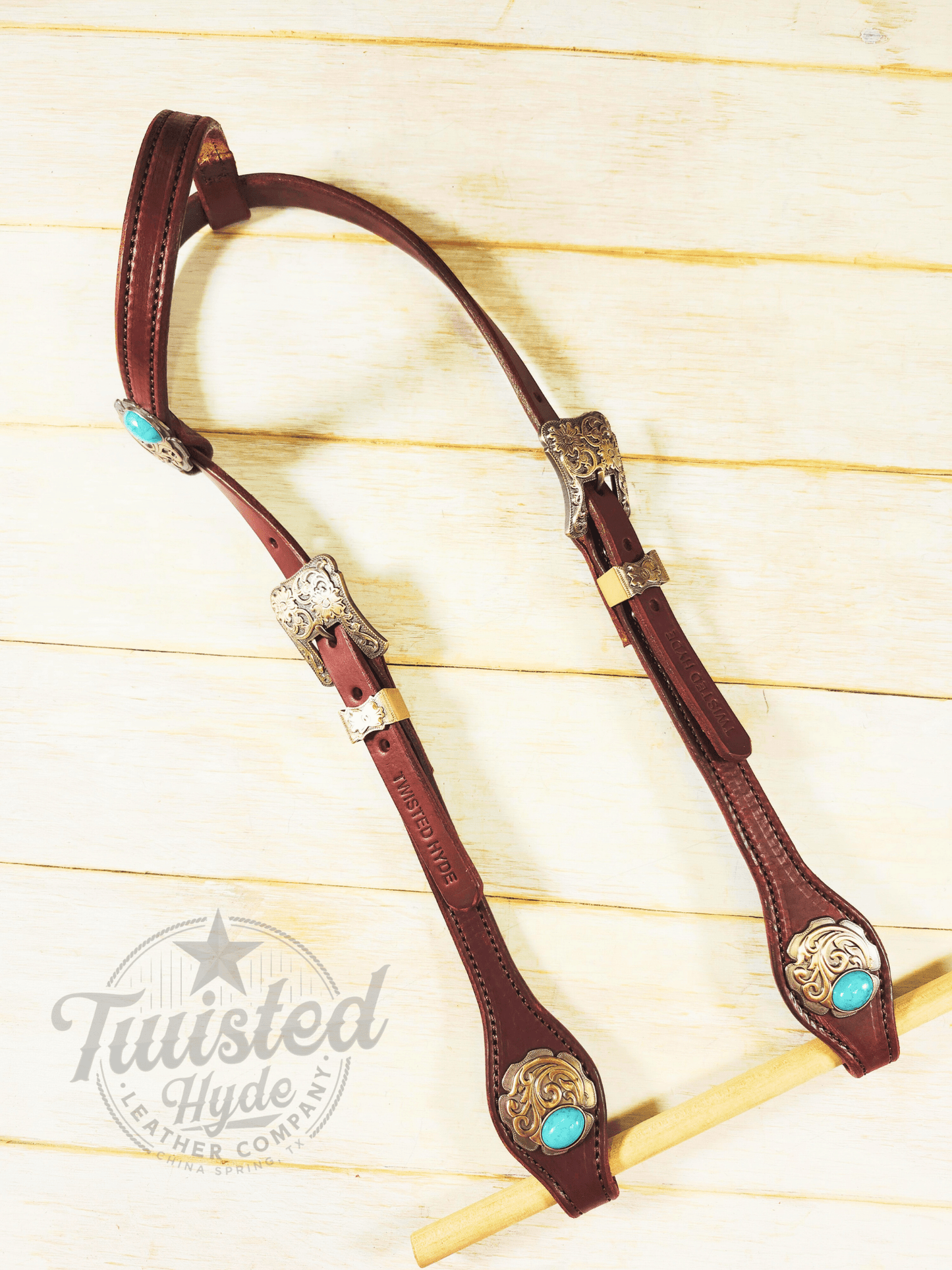 Single Ear Headstall - Twisted Hyde Leather Co.