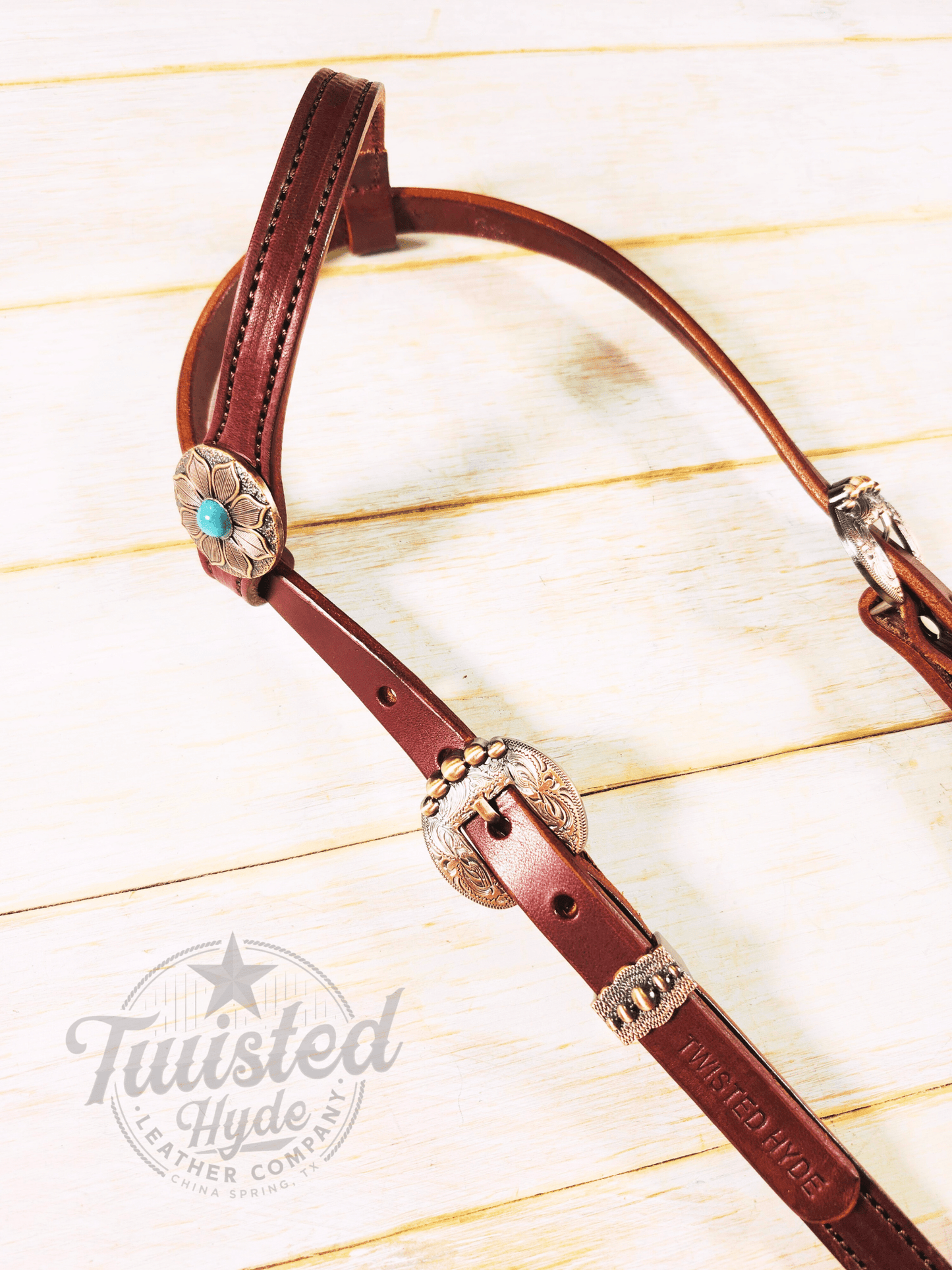 Single Ear Headstall (Co - Twisted Hyde Leather Co.