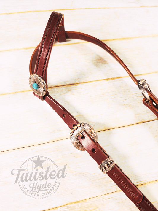 Single Ear Headstall (Co - Twisted Hyde Leather Co.