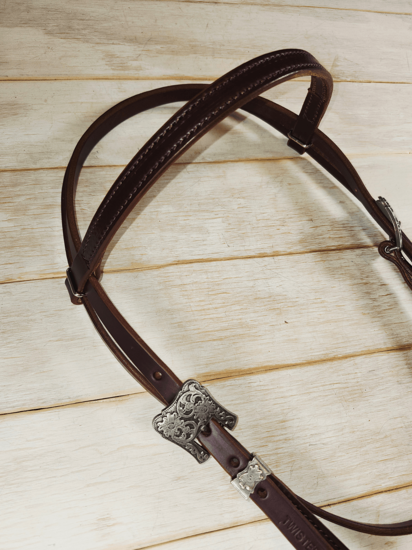 Small Draft/Cross Browband - Twisted Hyde Leather Co.