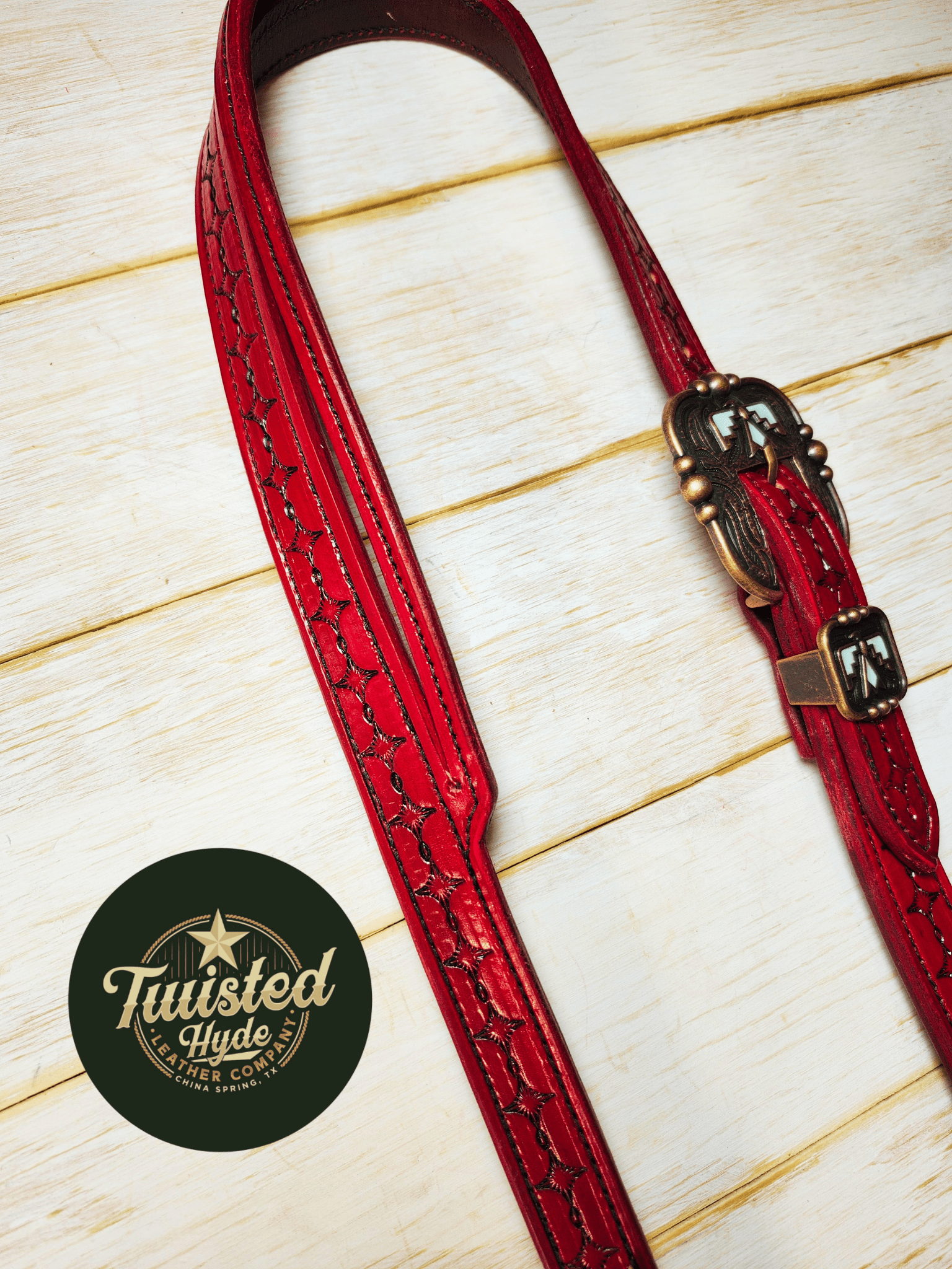 Split Ear Headstall - Twisted Hyde Leather Co.