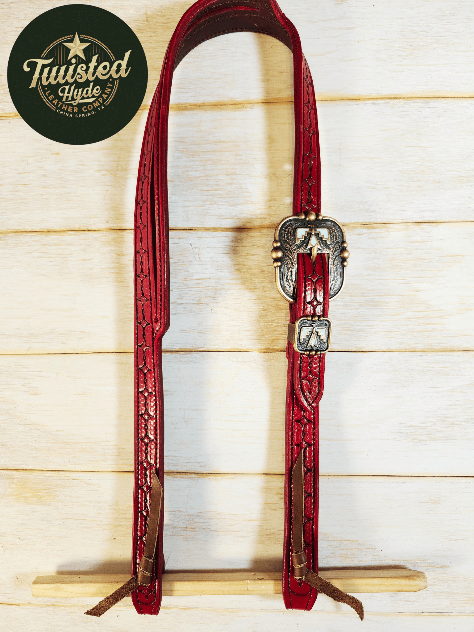 Split Ear Headstall - Twisted Hyde Leather Co.