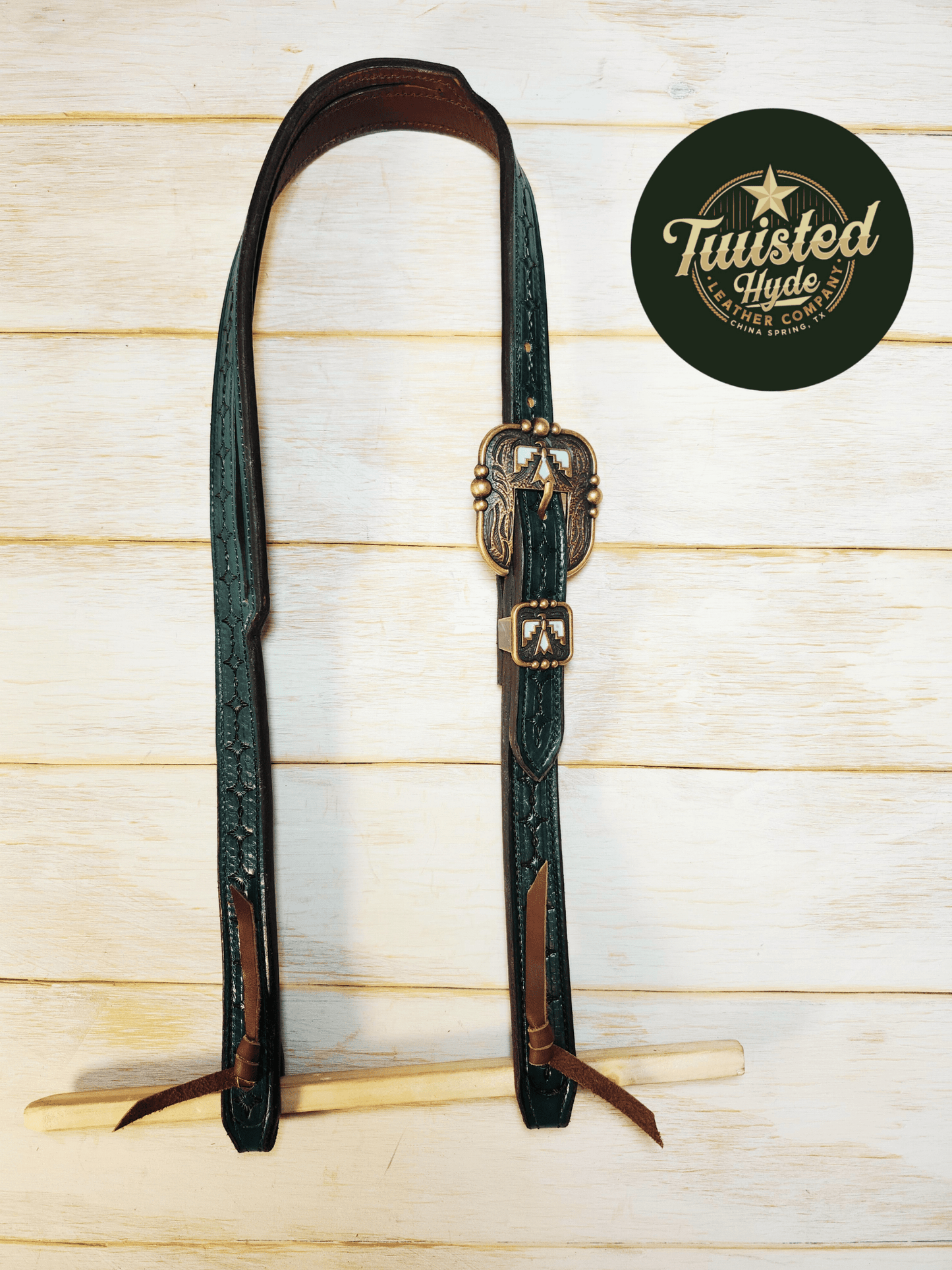 Split Ear Headstall - Twisted Hyde Leather Co.