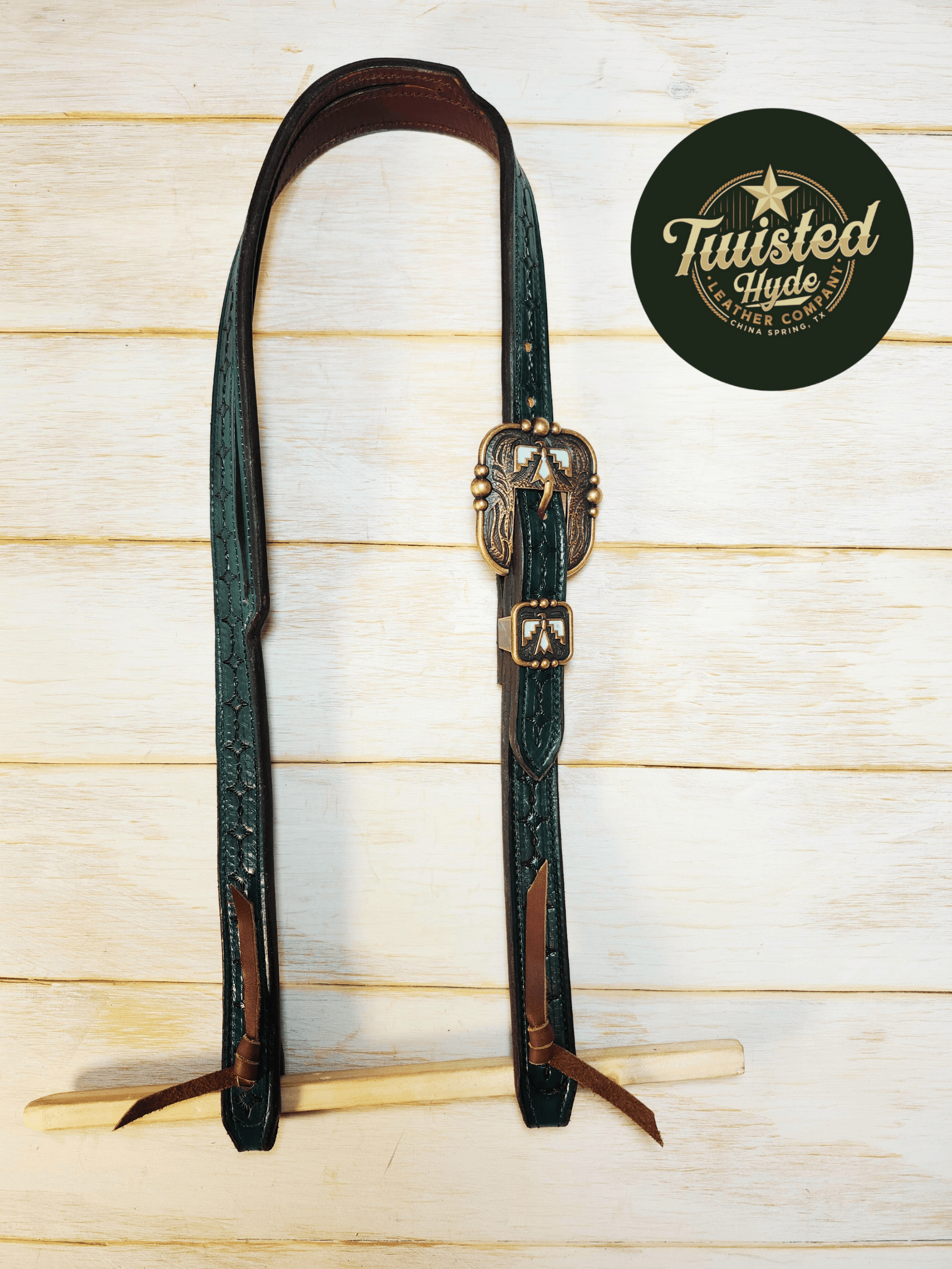 Split Ear Headstall - Twisted Hyde Leather Co.
