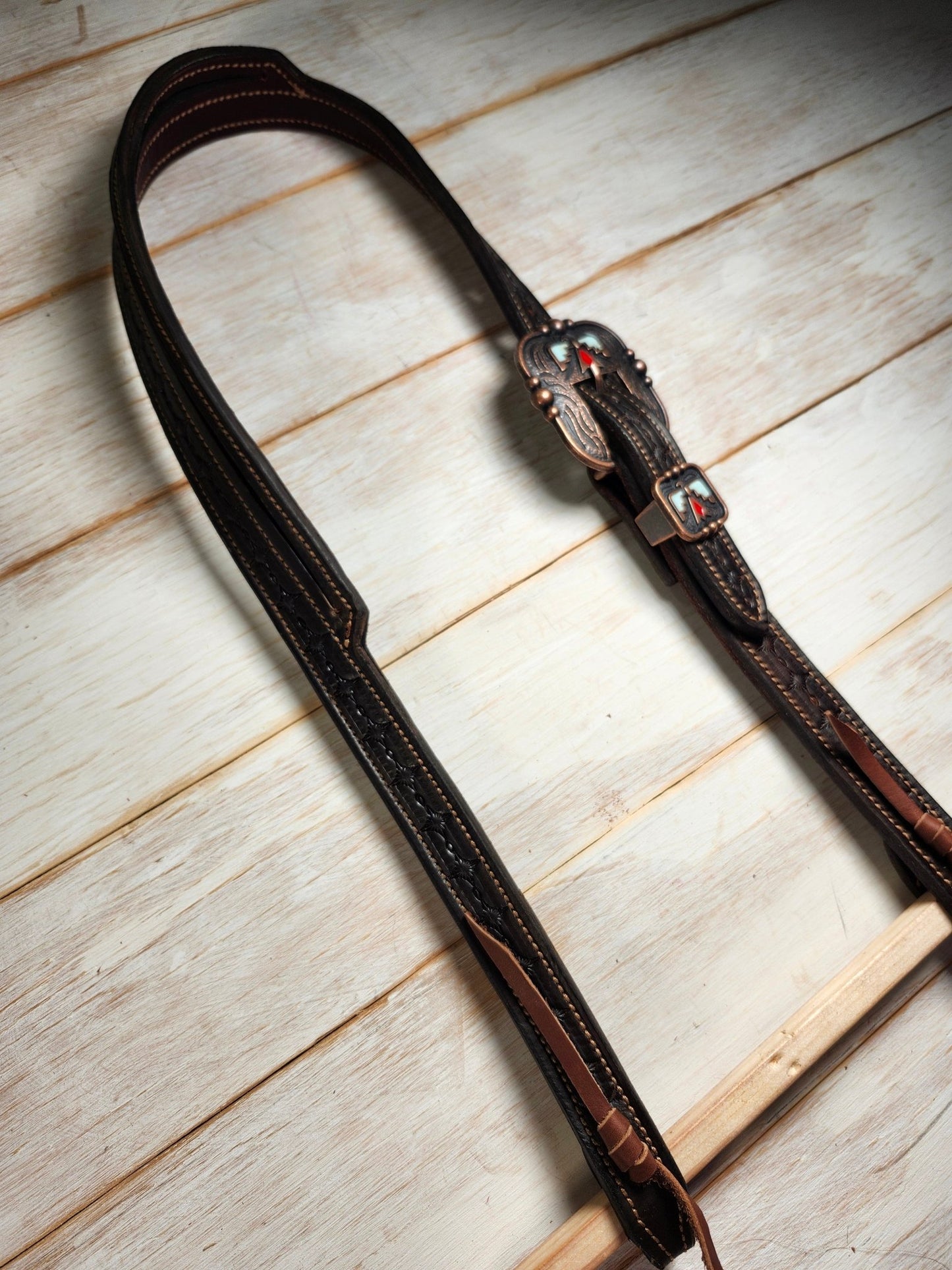 Split Ear Headstall - Twisted Hyde Leather Co.