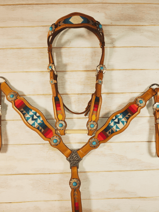 Tan and Wool Inlay Set - Twisted Hyde Leather Co.